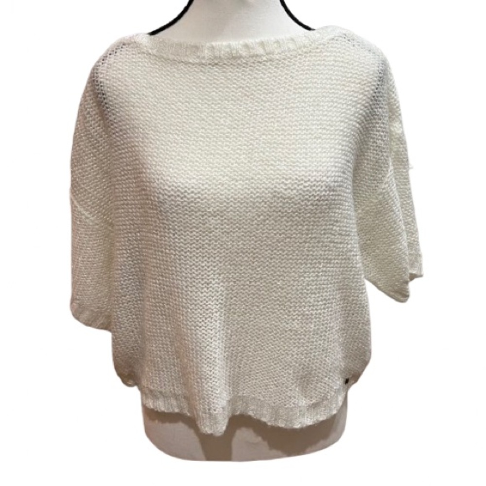 Ralph Lauren Denim and Supply White Sequin Sweater Size Medium